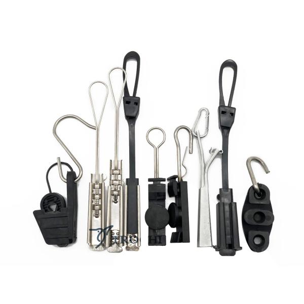 7/16 FTTH Drop Cable Clamp , Optical Fiber Aerial Cable Accessories