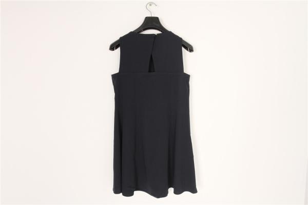 100% Polyester Ladies Dress Clothing Sleeveless Black Short Dress Casual