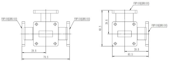 8.2-12.4GHz WR-90 WAVEGUIDE MAGIC T