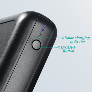 IPX5 Solar Powered Portable Charger 30000mAh Battery Pack For IPhone