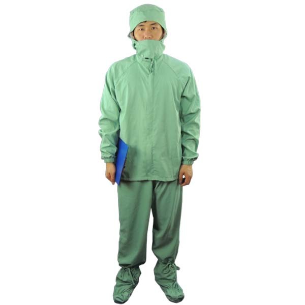 2.5mm Grid 98% 99% Polyester Antistatic ESD Coverall
