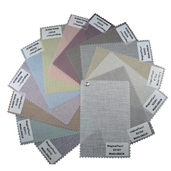 Groupeve Semi-Blackout Motorized Blinds Fabric For Outdoor Roller Shades With 7-8 Color Fastness