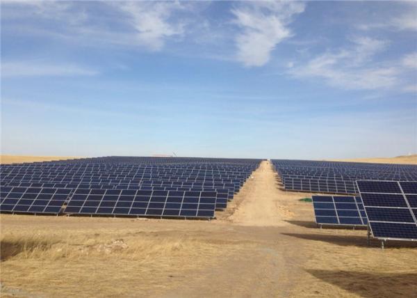 Steel Solar Panel Ground Mounting Systems Brackets Ground Plant Pile Customized Color