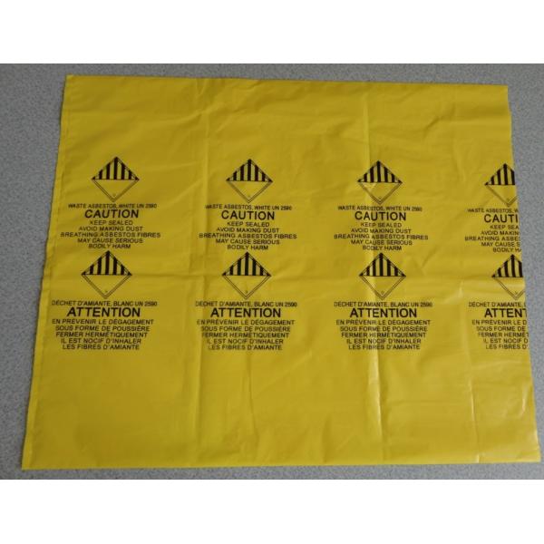 PE asbestos waste bags, Disposal Plastic Bag for Construction Waste, rubbish bag for asbestos fibers, bagplastics, bagea
