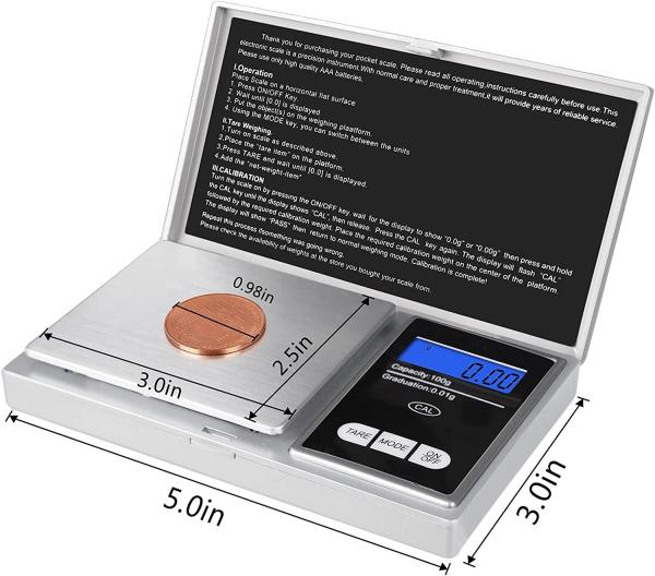 Balance de poche électronique numérique portable personnalisable pour bijoux en or, mini 200g 0,01g avec calculatrice pratique