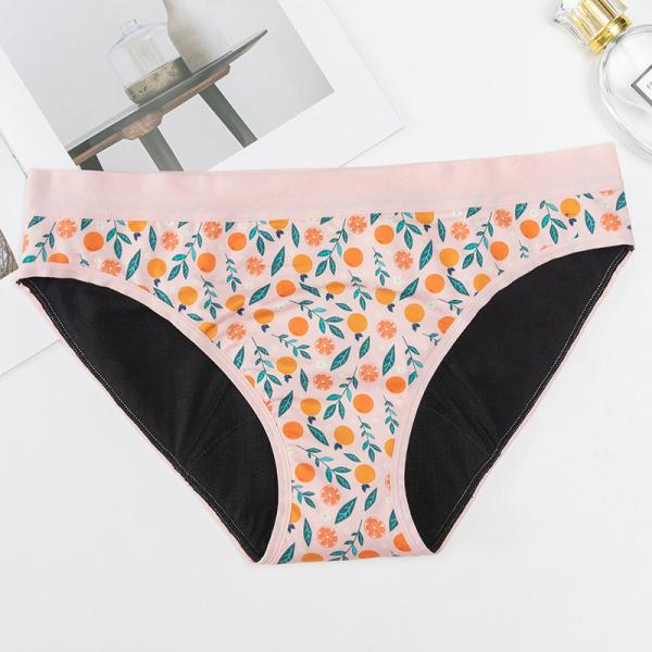 Sustainable Period Panties For Teenagers Cotton Breathable High Absorbent 4 Layers