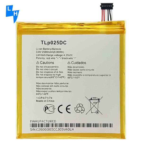 Batería para móvil TLP025DC para alcatel OneTouch pixi 4 6.0 OT8050D original recargable