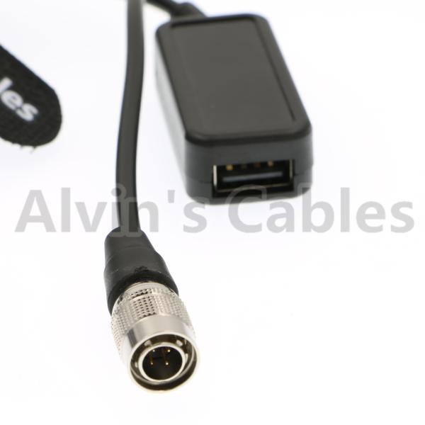 Homem do Pin Hirose dos cabos 4 de Alvin ao cabo fêmea do conversor 5V de USB da tabuleta audio da almofada do telefone da carga do misturador