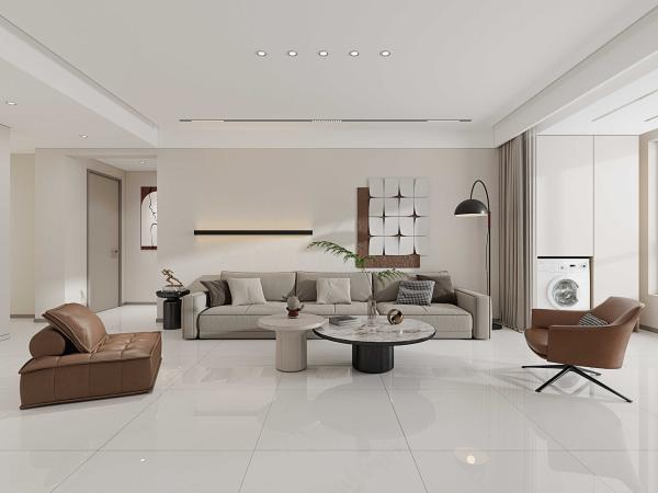 Beige 800x800mm Polished Glazed Porcelain Tiles for Indoor Floors