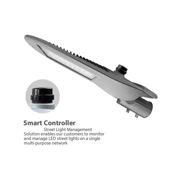 80W Gray Painting Aluminium IK08 Led Light Street Lamp For Government Project