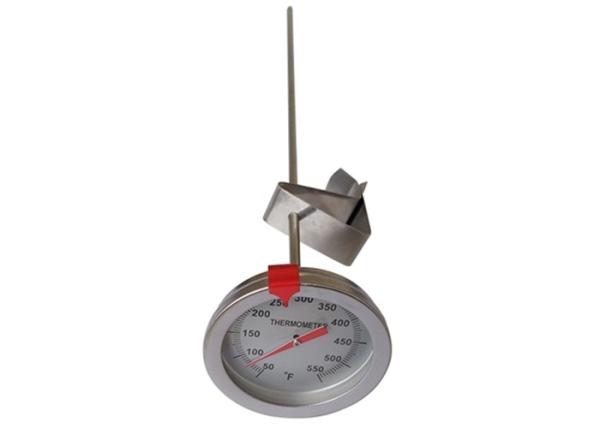 12 Inch Long Candy Deep Fry Thermometer Stainless Steel Probe With Pan Clip