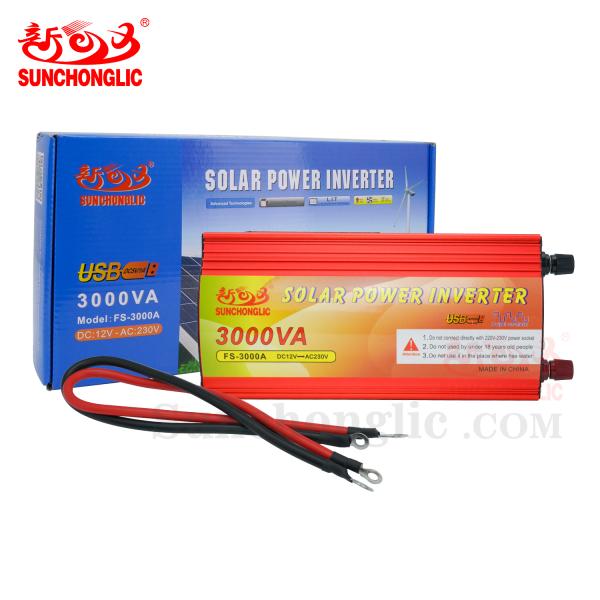 3000VA Surge Power Modified Sine Wave Inverter with Smart Microcontroller Management and Aviation-Grade Quiet Operation