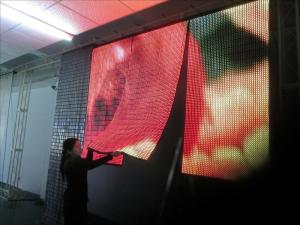Advertising P4mm Flexible Led Display Screen With 140º Viewing Angle