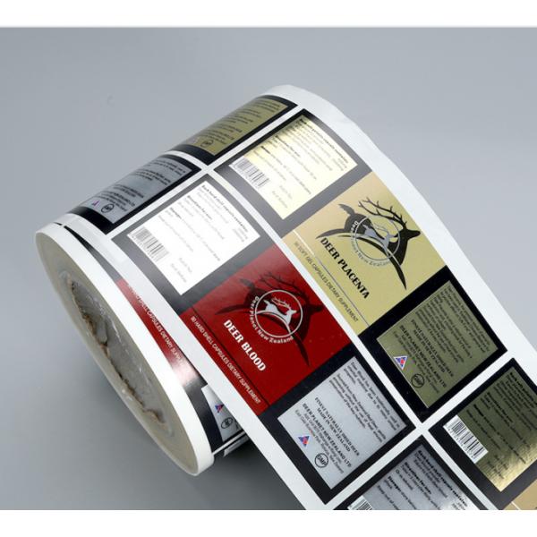 CMYK Печать Голографическая HCG Флаконная этикетка Толщина 50 мм 100 таблеток этикетка