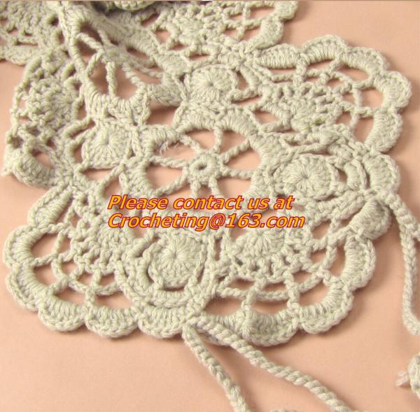 autumn-summer, women's all-match, cutout handmade, crochet, yarn scarf,Shawls scarves Sen