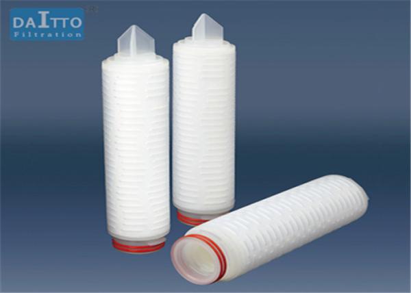 Hydrophilic PTFE Membrane Filter Cartridge , Polypropylene Water Filter Cartridge