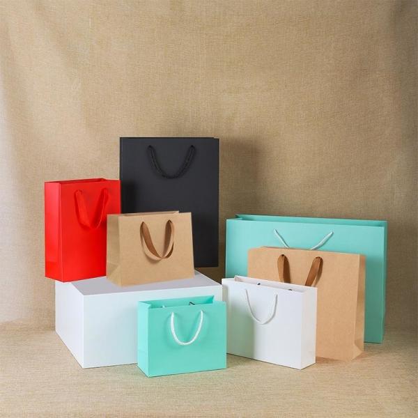 Luxury Fashion Low Cost High Quality Packaging Bag Laminated Eco Friendly Shopping Paper Bag With Your Own Logo Print