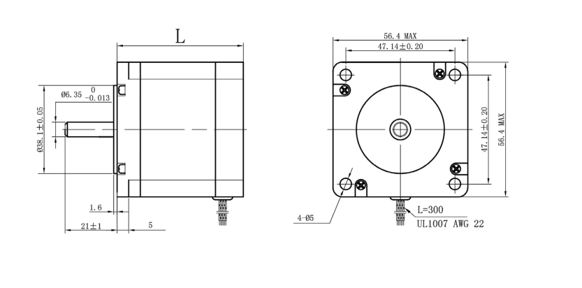 мотор Nema 23 57mm Stepper вращающий момент 1,76 Nm 0,9 градусов высокий 17 Kg провода см 4