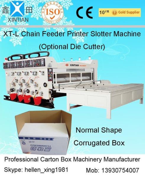 Flexo Ink Corrugated Paperboard Corner Slot Machine Carton Box Rotary Slotter