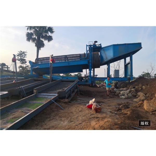 Planta móvil del lavado de la lavadora de la arena del oro del mejor precio profesional en venta