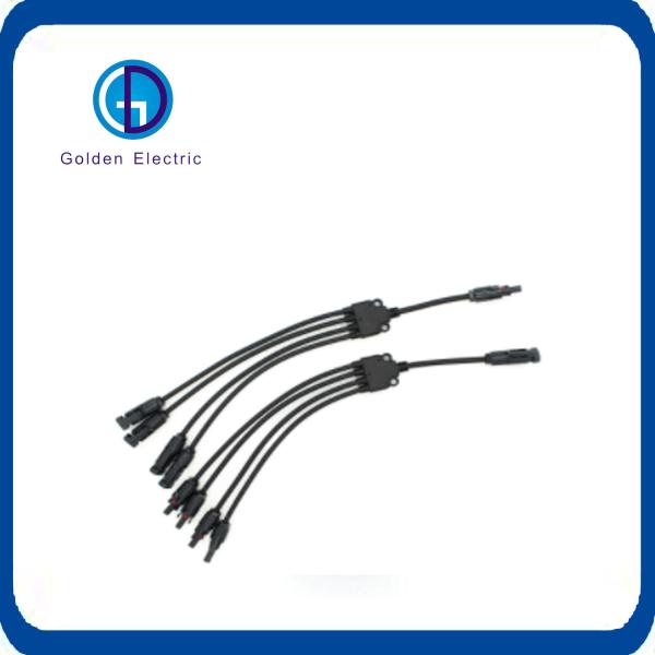 Y Branch 4 To 1 1000v PV Wire Safety With High Temperature Resistance