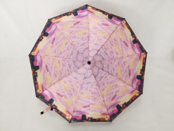 Satin Fabric Self Opening And Closing Umbrellas With Full Logo Printing