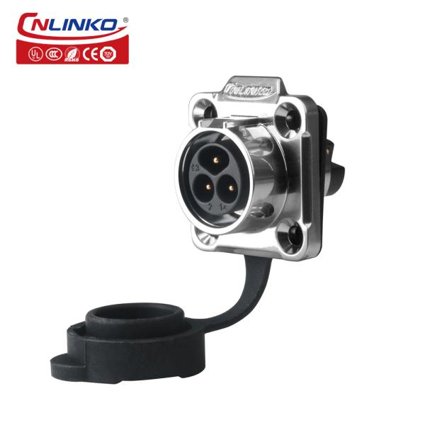 Cnlinko LP-16-3 Pin Metal Wiring Screw Circular Waterproof Aviation Plug Connector