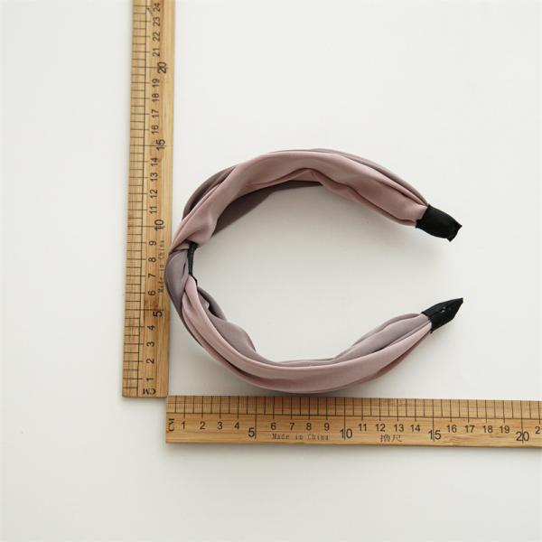 GLH003 Cross color girls womens fabric hair elastic stretch headbands accessories satin headband with bow