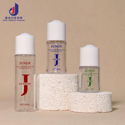 Luxury Skincare Packaging Empty Round 20ml 30ml 50ml Cream Cosmetic Plastic Jar Toner Lotion Pump Body Oil Dropper Bottle