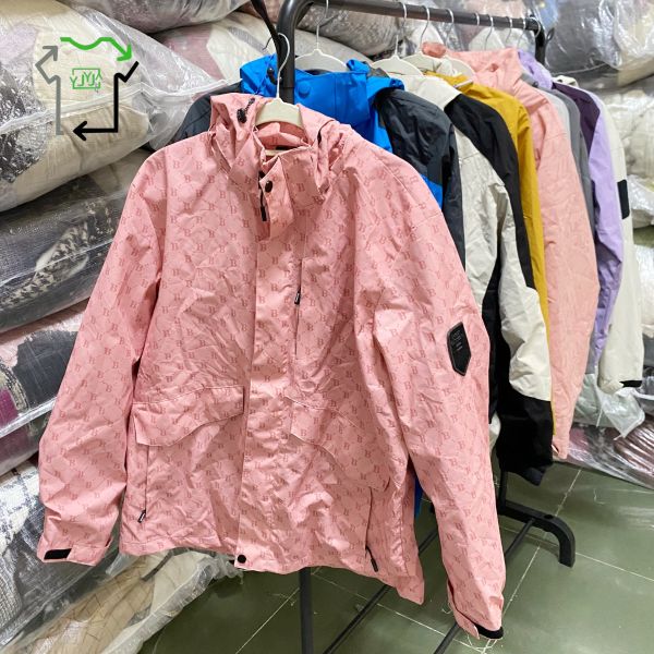 Windproof 2nd Hand Coats Preloved Adult Ladies Jumper Clothing Various Colors