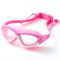 Óculos de proteção da natação da névoa das crianças anti com o Eyewear desproporcionado dos esportes da lente das tomadas da orelha