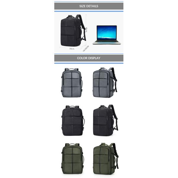 Custom Design Business Mens Laptop Bags USB Charging Backpack Big Capacity