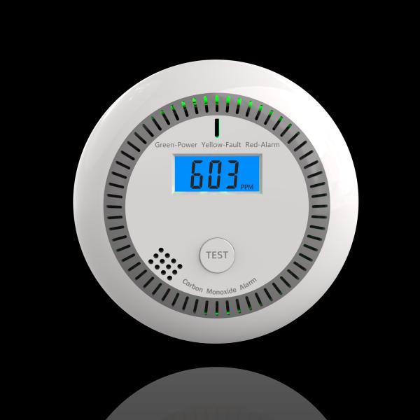 10-Year Lifespan Carbon Monoxide Detector with Electrochemical Sensor and 85dB Alarm Sound
