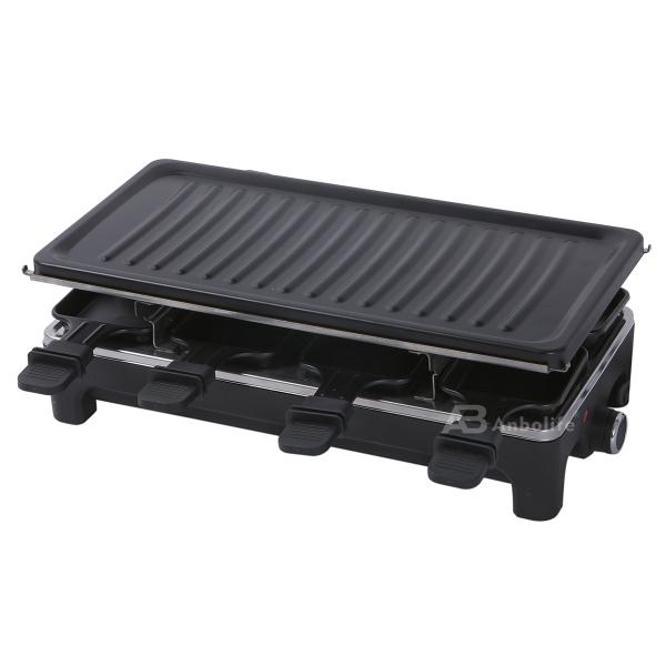 Anbolife 1500W Electric Raclette Grill with Non-Stick Surface