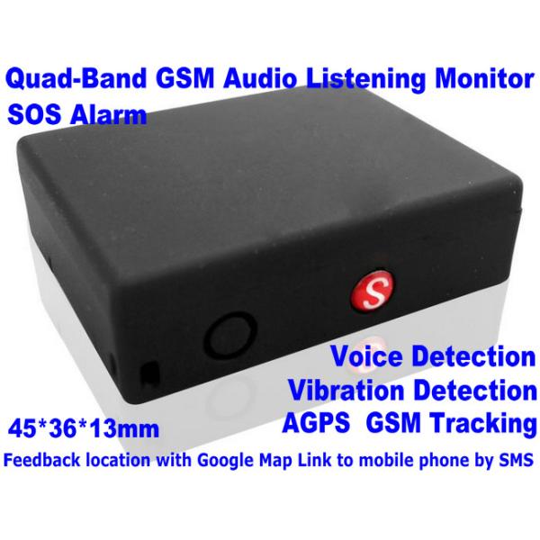Global Indoor Outdoor GSM LBS Tracker Spy Audio Listening Bug W/ SOS Alarm & 2-Way Calling