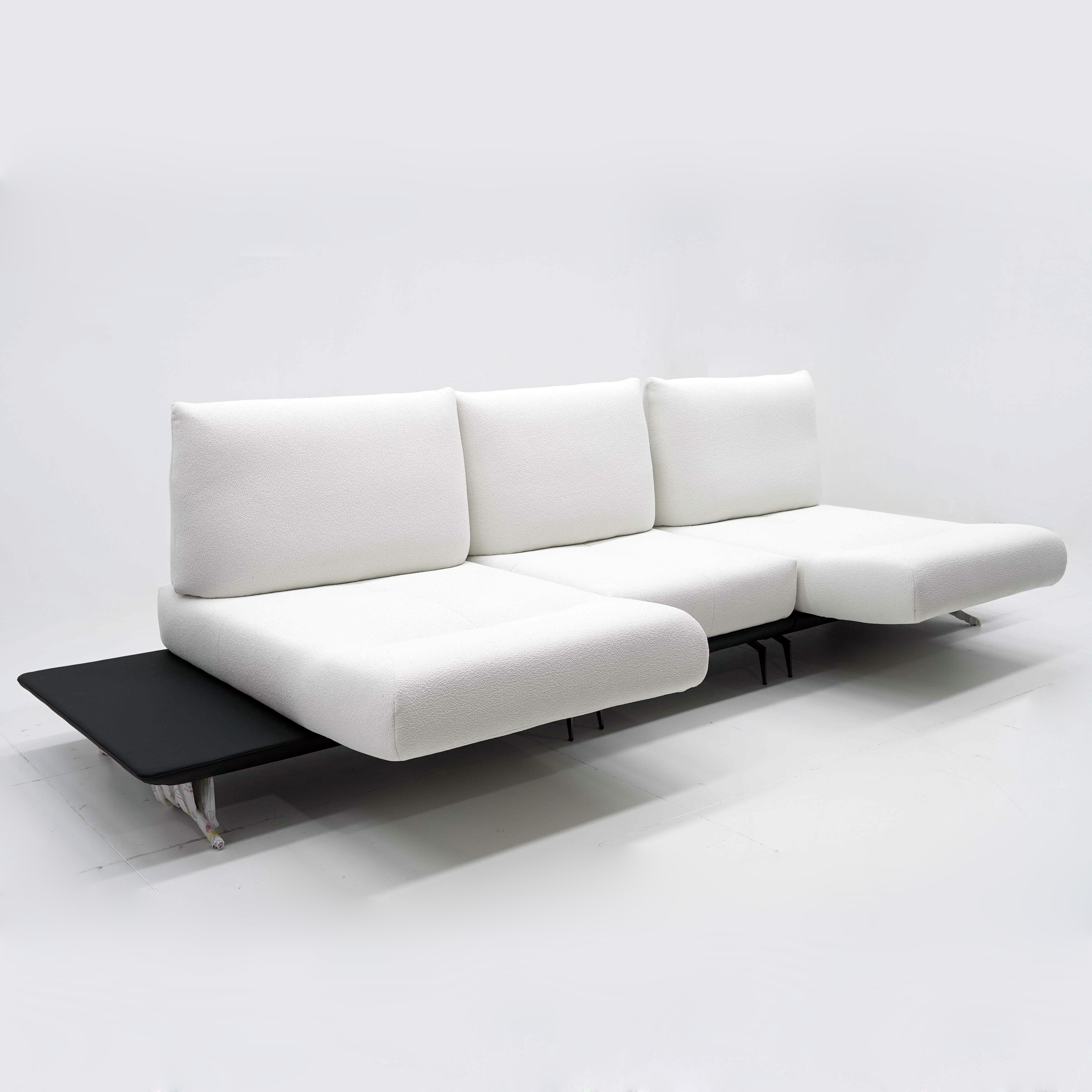 Leather Or Fabric Rotating Sofa 90 Degree Swivel 3 Seater 2 Seater For Living