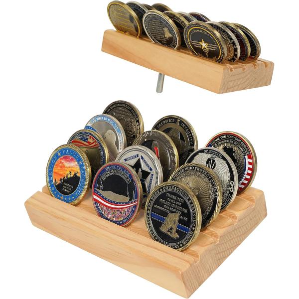 4x6x1inch Military Challenge Coin Holder Display Stand Rack for Custom Size Coins