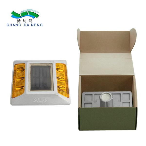 Estrada de alumínio LED Flashing Reflector Traffic Light Estrada de energia solar