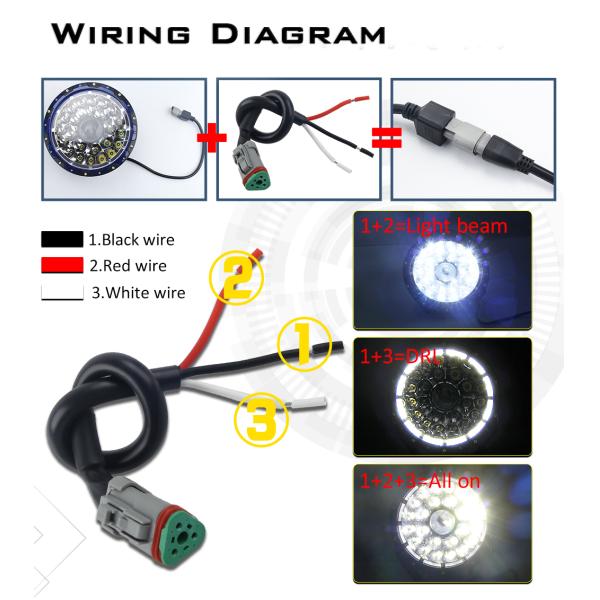 IP68 300W Offroad 4x4 Truck 9 Inch LED Laser Light