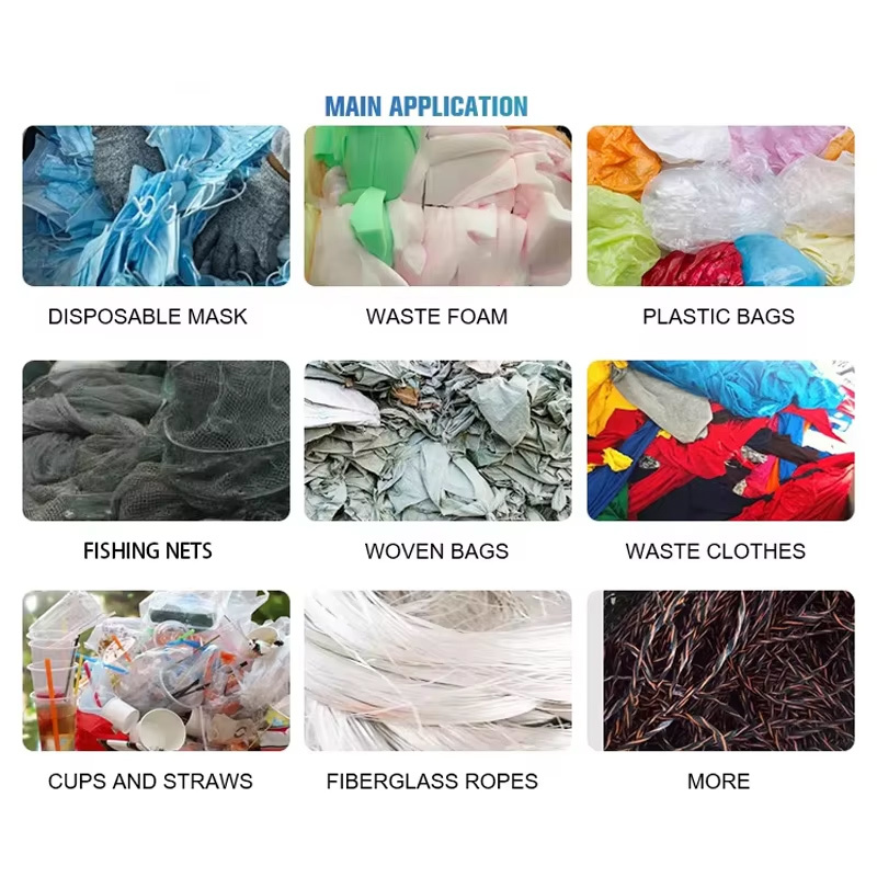 Automatic Durable Crushing Machine Low Noise Foam Sponge PP Plastic Waste Shredder Crusher for Plant Factory Manufacturer