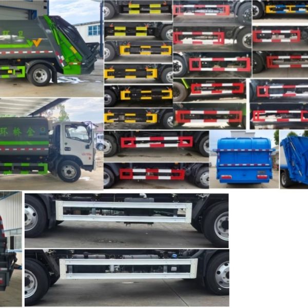 3 Axles Carbon Steel Q235B Garbage Compactor Truck with 14cbm Garbage Bin for Efficient Waste Management