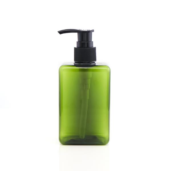 High Capacity Shampoo PET Bottle Screen Printing Amber Cosmetic