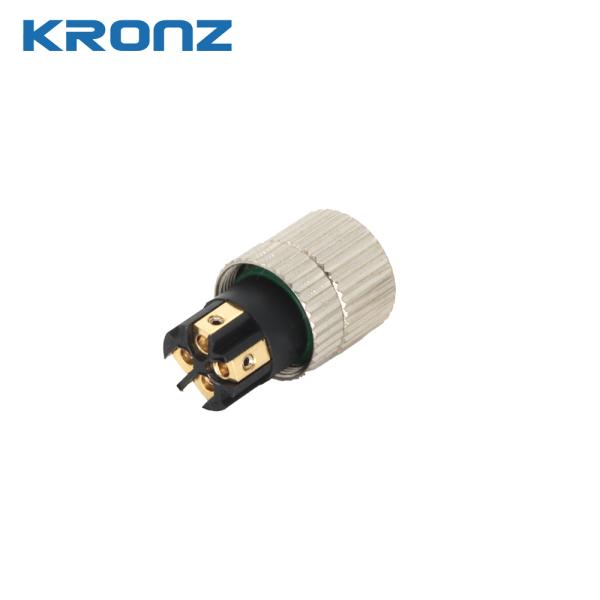 Waterproof IP67 M8 Connectors Field Wireable Female Angled 4 Pin Sensor Connector