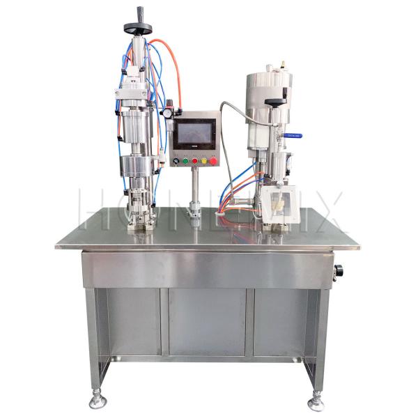 Semi Automatic Hair Gel Filler Moisturizing Spray Aerosol Filling Machine