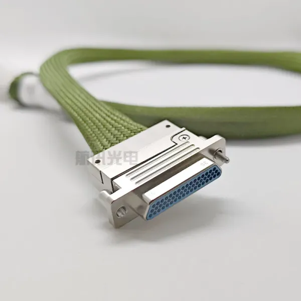 J30j-51tj L-a-500 Rectangular Connector with Shielded Mesh Plug 51 Pins.