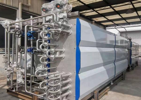 SUS316 Material Uht Milk Processing Plant With PLC Core