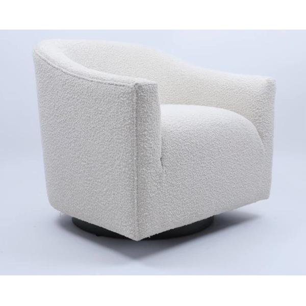 Customized Modern Armchair Fabric Wood Frame Elegant Velvet