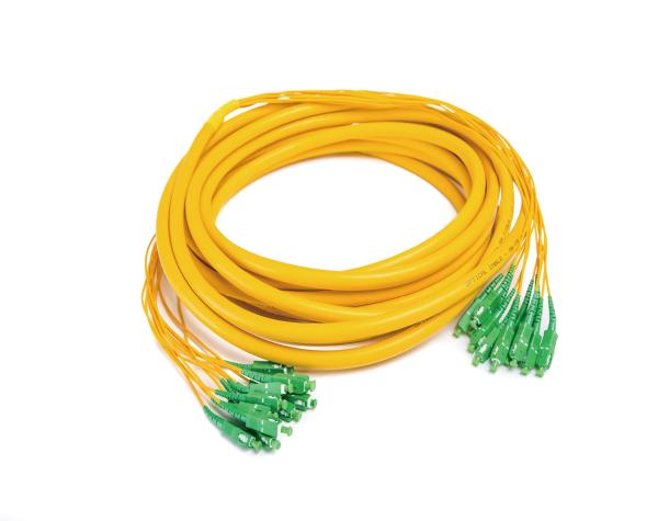 Ferrules G657A1 Optical Bundle Patch Cord 4-144 Core High Fiber Density