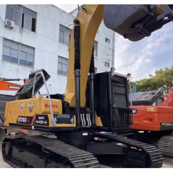 Second Hand Sany Excavator SY215 Medium Sized Hydraulic Crawler Digger Water Cooled