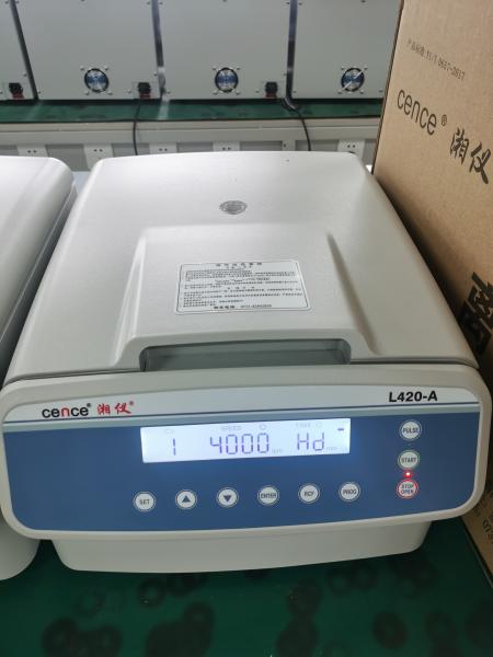 Tabletop Low Speed Centrifuge Stainless Steel Horizontal Rotor 12x15ml L420-A 4200rpm